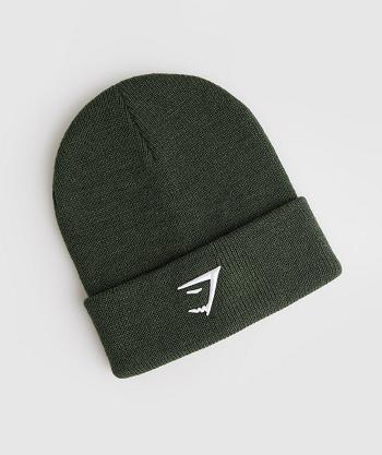 Gymshark Sharkhead Beanie Ženske Šeširi Maslinasto Zelene | HR 4207HAP